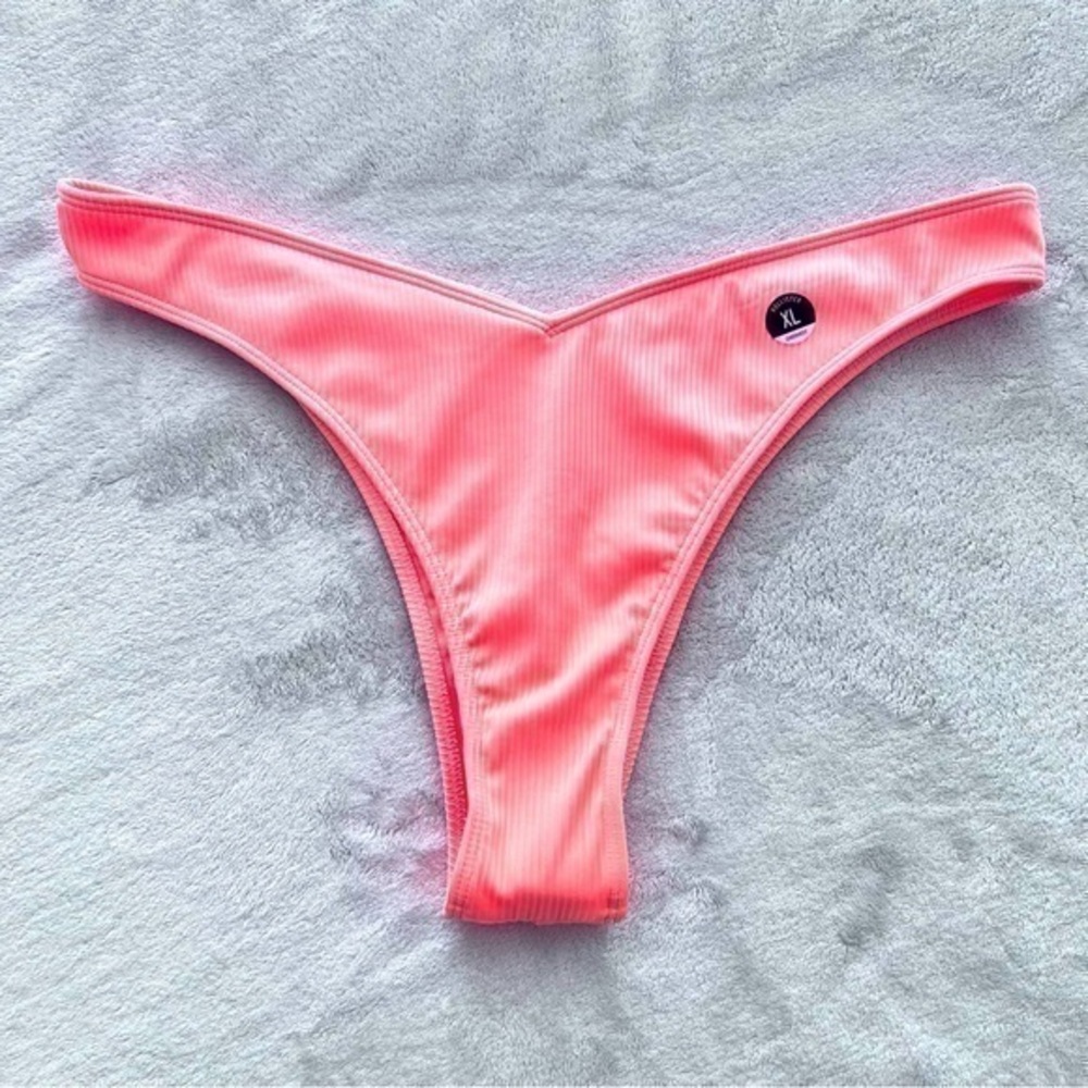 NWOT Hollister Cheekiest bright orange bikini bottoms size XL